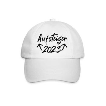 Aufsteiger 2023 Aufstiegstrikot 23 Liga Meister - Baseballkappe - Weiß/Weiß - Vorne