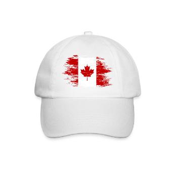 Drapeau du Canada utilisé - Casquette classique - blanc/blanc - Devant
