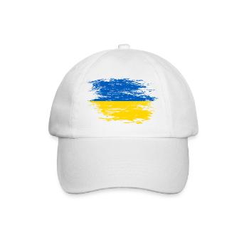 Drapeau ukrainien utilisé - Casquette classique - blanc/blanc - Devant