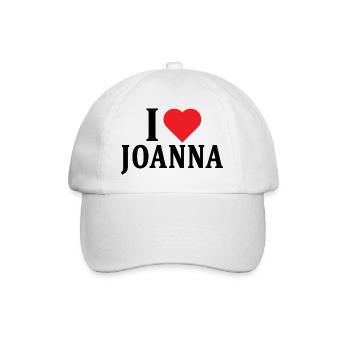t-shirt J’aime Joanna idée cadeau t-shirt - Casquette classique - blanc/blanc - Devant