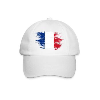 Drapeau de la France utilisé - Casquette classique - blanc/blanc - Devant