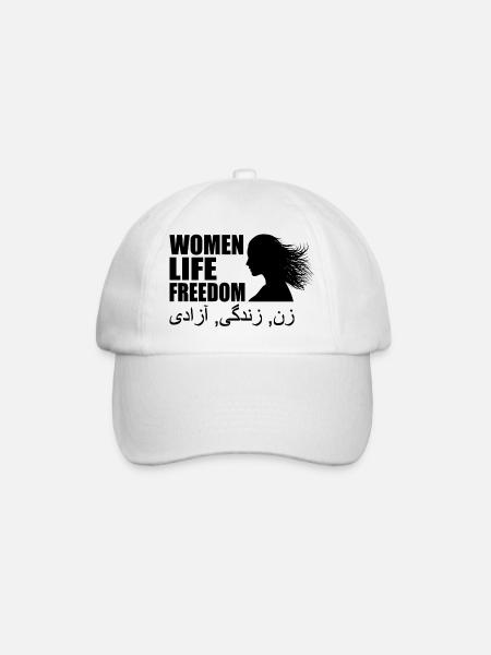 Women life freedom - Baseballkappe - Weiß/Weiß