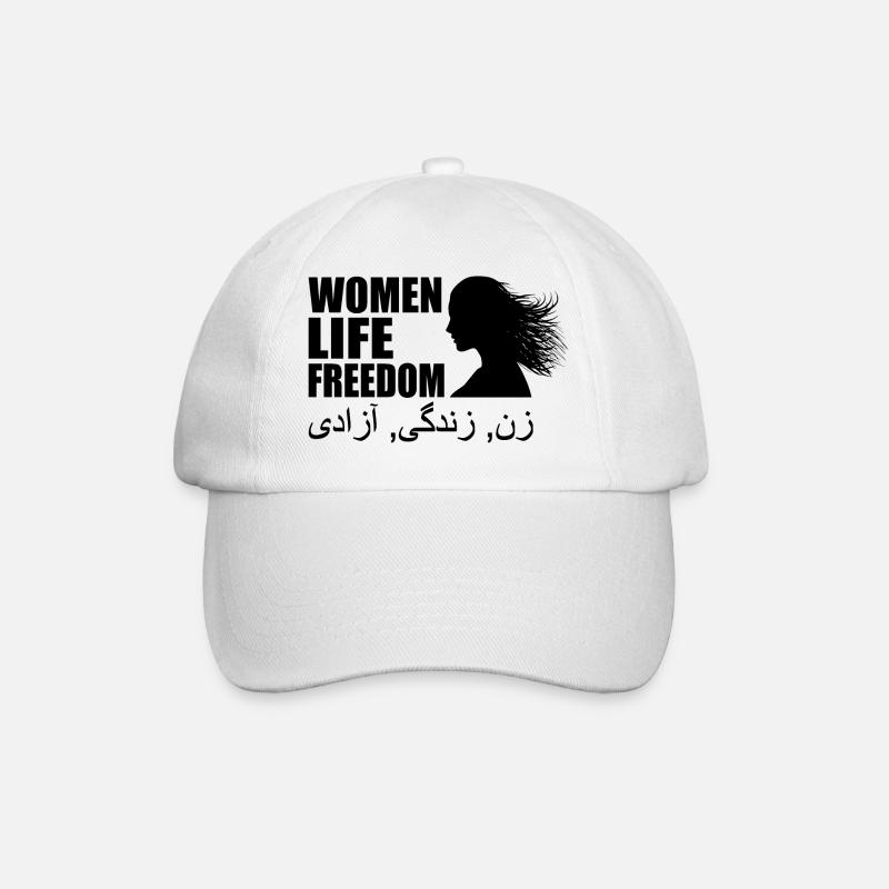 Women life freedom - Baseballkappe - Weiß/Weiß