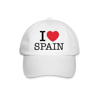 J’aime l’Espagne | J’aime l’españa | I Coeur Espagne - Casquette classique - blanc/blanc - Devant