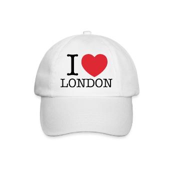 J’adore Londres | J’adore LDN | I Heart Londres - Casquette classique - blanc/blanc - Devant