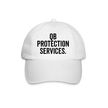 QB Protection Services - Baseballkappe - Weiß/Weiß - Vorne