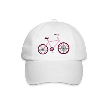 Marathon Triathlon Running joggen Biking Radfahren - Baseballkappe - Weiß/Weiß - Vorne