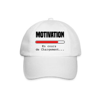 Motivation en cours de chargement - Casquette classique - blanc/blanc - Devant
