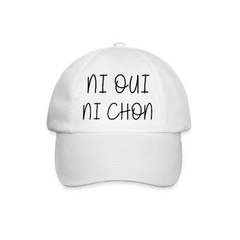 Ni oui ni chon - Casquette classique - blanc/blanc - Devant