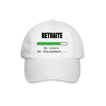 Retraite en cours de chargement - Casquette classique - blanc/blanc - Devant