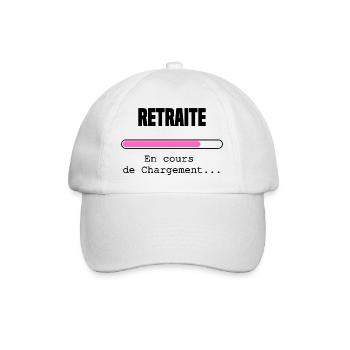 Retraite en cours de chargement - Casquette classique - blanc/blanc - Devant