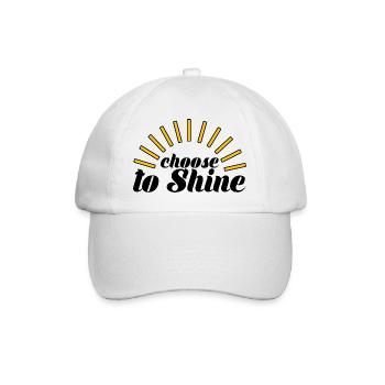 Choose To Shine - Baseball Cap - white/white - Front