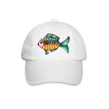 Poissons - Casquette classique - blanc/blanc - Devant