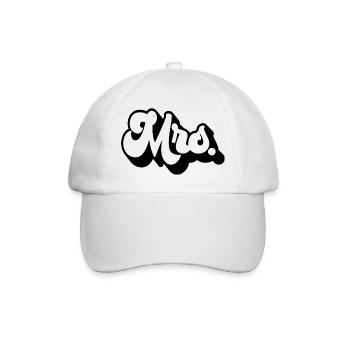 Mme Matching Couple Fiançailles Mariage Lune de miel - Casquette classique - blanc/blanc - Devant