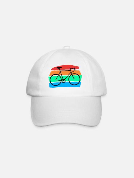 Fahrrad - Baseballkappe - Weiß/Weiß