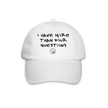 I have more than four questions - Baseball Cap - white/white - Front