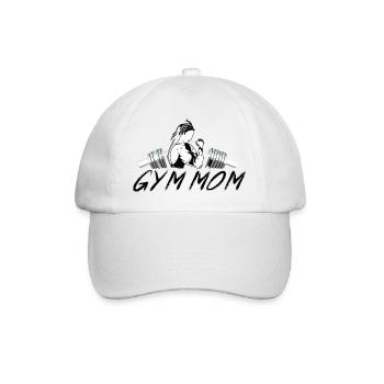 GYM TSHIRT FÜR FRAUEN, GYM MOM - Baseballkappe - Weiß/Weiß - Vorne