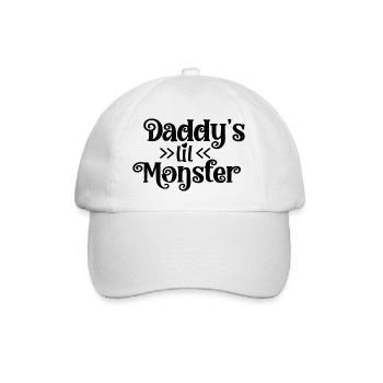 Daddy ́s Lil Monster - Baseball Cap - white/white - Front