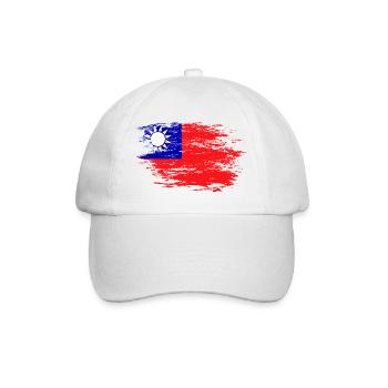 Drapeau de Taïwan - Casquette classique - blanc/blanc - Devant