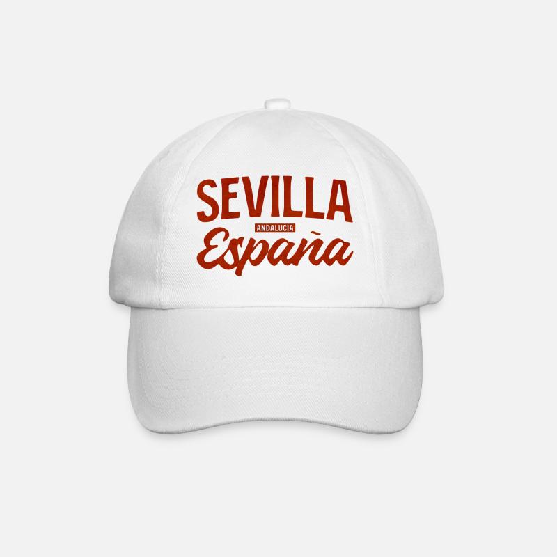 Sevilla Andalusische Leidenschaft - Baseballkappe - Weiß/Weiß