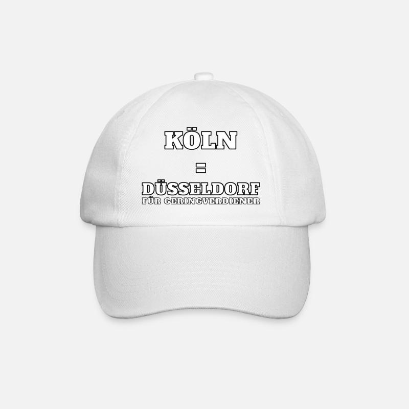 Kölsche Geringverdiener - Baseballkappe - Weiß/Weiß