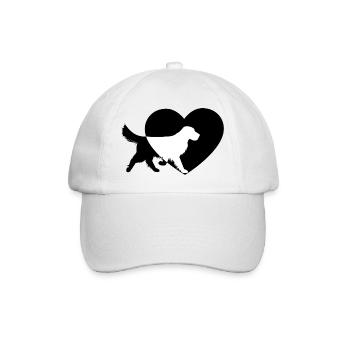 Hund Dog - Baseballkappe - Weiß/Weiß - Vorne