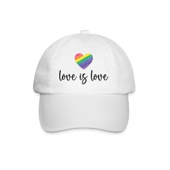 Mois de la fierté - L’amour c’est l’amour - Casquette classique - blanc/blanc - Devant