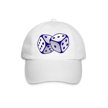 Boardgame Chess Backgammon Game Night - Baseball Cap - white/white - Front