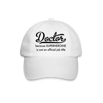 Arzt - Baseballkappe - Weiß/Weiß - Vorne