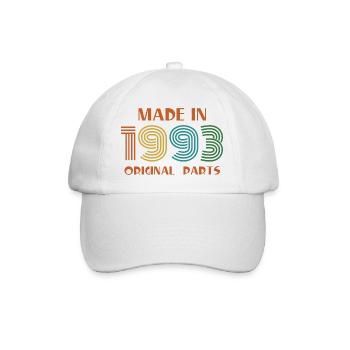 1993 Birthday All Original Parts - Baseball Cap - white/white - Front