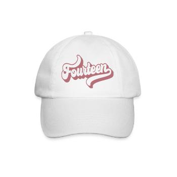 Fourteen 14th Birthday For Girls 14 Years Old - Baseball Cap - white/white - Front