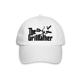 The grill father - Baseball Cap - white/white - Front