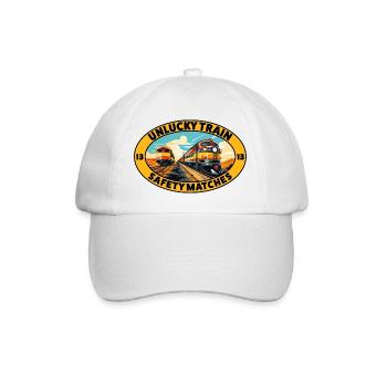 Unlucky Train - Safety Matches - Baseball Cap - white/white - Front