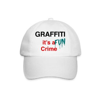 Graffiti street art - Baseball Cap - white/white - Front