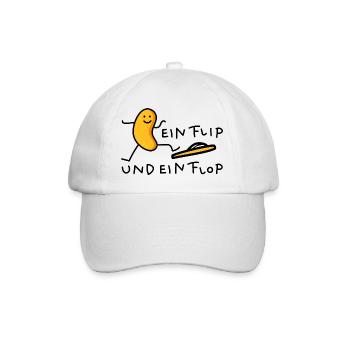 Ernussflips mit Flop - Baseballkappe - Weiß/Weiß - Vorne