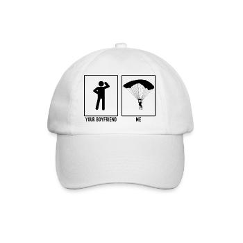 Your Friend - Me - Paragliding Activity Re - Baseball Cap - white/white - Front