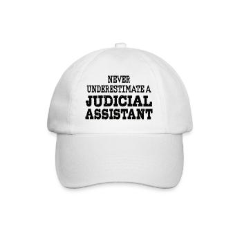 Ne sous-estimez jamais un greffier - Casquette classique - blanc/blanc - Devant