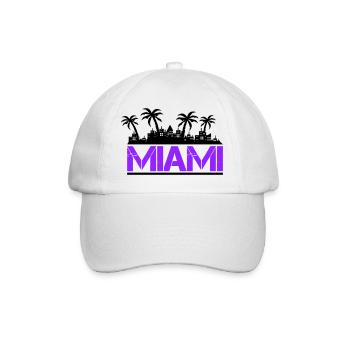miami - Baseballkappe - Weiß/Weiß - Vorne
