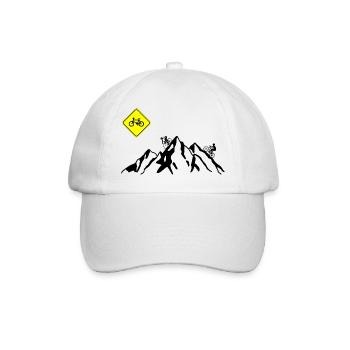 Mountain biking - Baseball Cap - white/white - Front