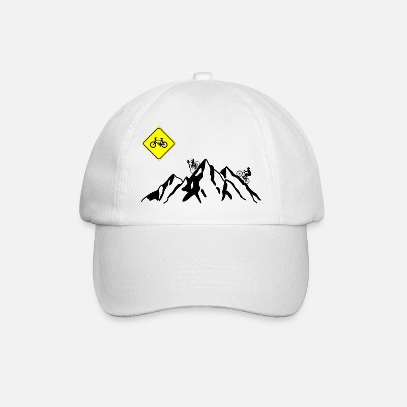 Mountainbiken - Baseballkappe - Weiß/Weiß