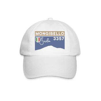 Etna Etna Mongibello volcano mountain Sicily souvenir - Baseball Cap - white/white - Front