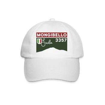 Etna Etna Mongibello Volcano Mount Sicily Souvenir - Baseball Cap - white/white - Front