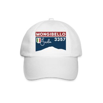 Etna Etna Mongibello volcano mountain Sicily souvenir - Baseball Cap - white/white - Front