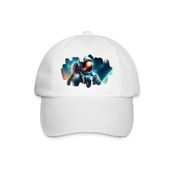 Astronaute dans le cosmos - Casquette classique - blanc/blanc - Devant