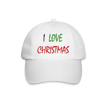 J’aime Noël - Casquette classique - blanc/blanc - Devant