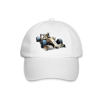 Les voitures de course sont extrêmement aérodynamiques - Casquette classique - blanc/blanc - Devant