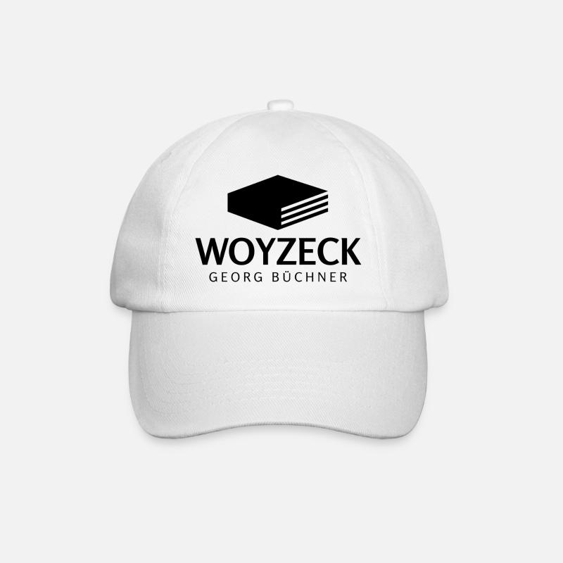 Woyzeck - Georg Büchner - Deutsch LK-Deutschlehrer - Baseballkappe - Weiß/Weiß