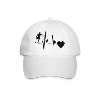 Fußballmannschaft Fußballdesign Fußballspieler - Baseballkappe - Weiß/Weiß - Vorne