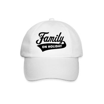Famille En Vacances (Vacances En Famille / Noir) - Casquette classique - blanc/blanc - Devant