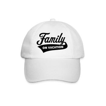 Famille En Vacances (Vacances En Famille / Noir) - Casquette classique - blanc/blanc - Devant